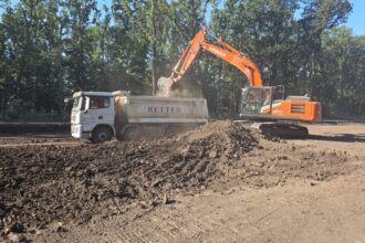 video autostrada bucurestiului a0 santierul unde sunt aduse zilnic peste 5 000 de tone de agregate 69b2dd638cb41